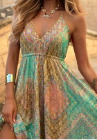 Wzorzysta Kleid maxi na ramiączkach Sun Rituals Blau