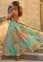 Wzorzysta Kleid maxi na ramiączkach Sun Rituals Blau
