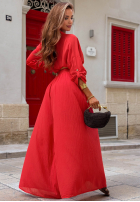Material Hose wide leg Malta Delizia Rot