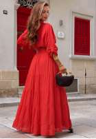 Rock maxi z falbankami Pretty Estrella Rot