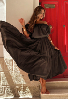 Bluse Kleid im spanischen Stil z bufkami Malta Delizia Rot