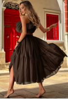 Rock maxi z gumką Taille Malta Delizia Rot