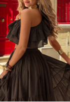 Rock maxi z gumką Taille Malta Delizia Rot