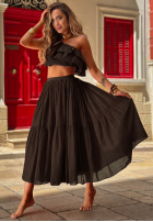 Rock maxi z gumką Taille Malta Delizia Rot