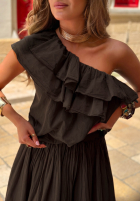 Rock maxi z gumką Taille Malta Delizia Rot