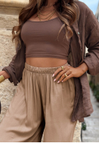 Material Hose joggery Ocean Kiss Weiß