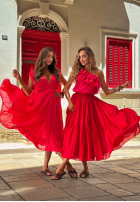 Rock maxi z gumką Taille Malta Delizia Rot