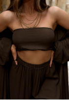 Set 4w1 narzutka, Hose, top i Tuch Amore Bello Gelb
