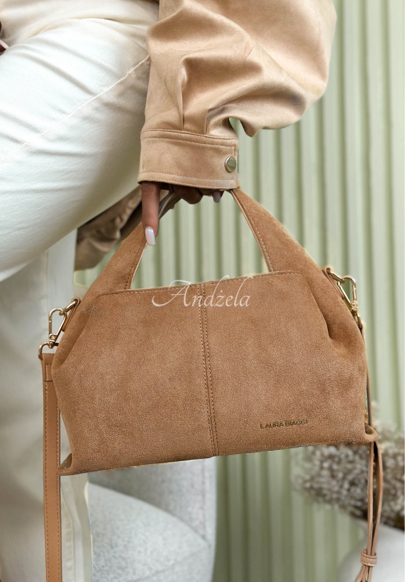 Wildledertasche Annabelle Camel