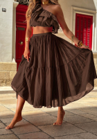 Rock maxi z gumką Taille Malta Delizia Rot
