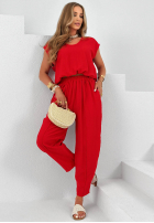 Materiałowy Set Bluse i Hose Sunrise Sun Weiß