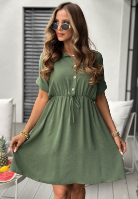 Hemdkleid aus Viskose The Holiday Khaki