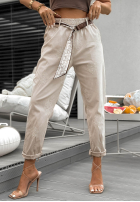 Material Hose z haftami Your Way Ecru