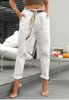 Material Hose z haftami Your Way Ecru