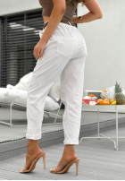 Material Hose z haftami Your Way Ecru
