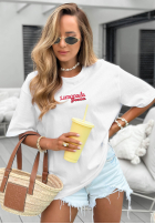 T-Shirt z nadrukiem Limonada Fresca biało-Rot
