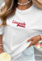 T-Shirt z nadrukiem Limonada Fresca biało-Rot