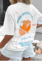 T-Shirt z nadrukiem Costa Mesa Weiß