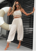 Material Hose z koronką Fresh Lace Schwarz