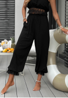Material Hose z koronką Fresh Lace Schwarz