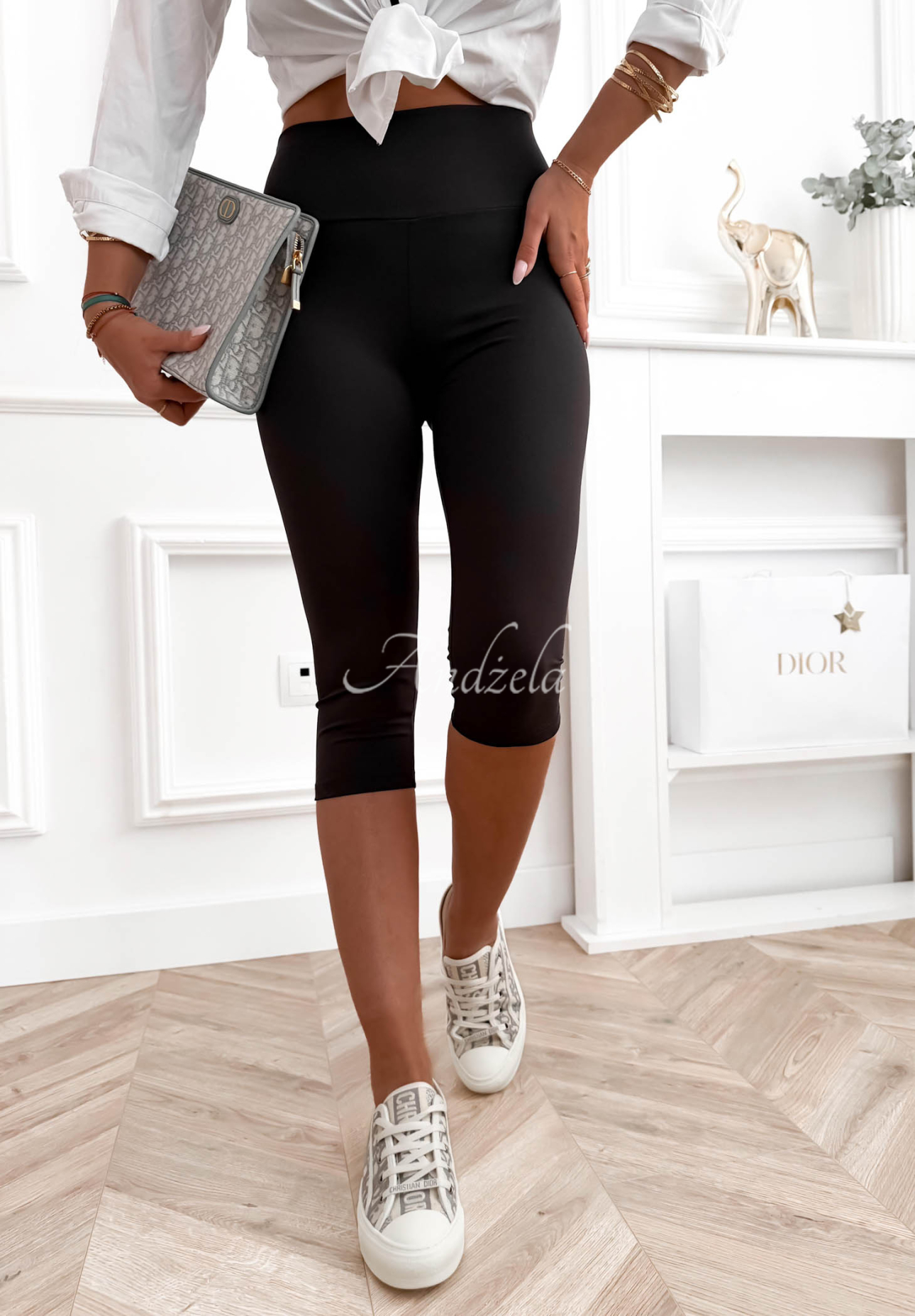 Viskose-Leggins capri Maybe Tomorrow Schwarz
