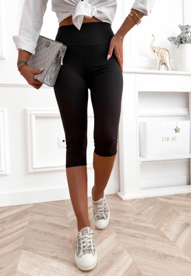 Viskose-Leggins capri Maybe Tomorrow Schwarz