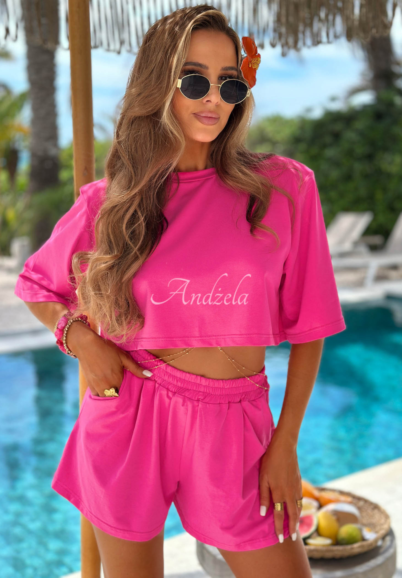 Baumwollshorts Energy Vibes Fuchsia