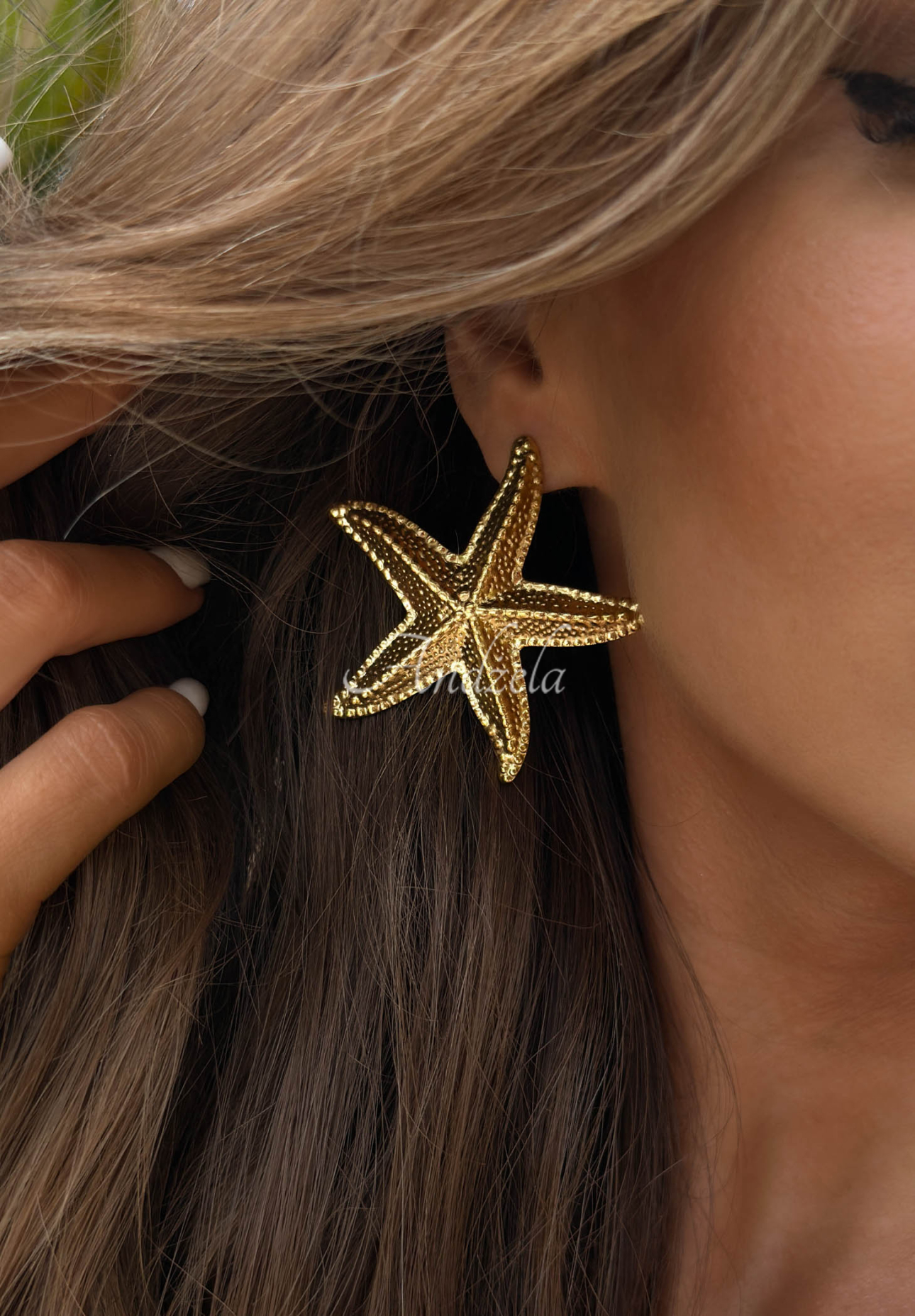Ohrringe mit Seestern Golden Ocean Gold