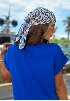 Kleid midi z rozcięciem Sea Sailing Kobaltblau
