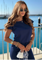 Bawełniana Kleid ze ściągaczem Moonlight Harbor Dunkelblau
