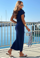 Bawełniana Kleid ze ściągaczem Moonlight Harbor Dunkelblau