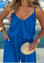Długi Jumpsuit na ramiączkach Salt Breeze Blau