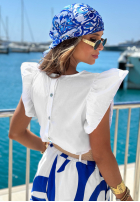 Bluse z falbankami Ocean Crest Weiß