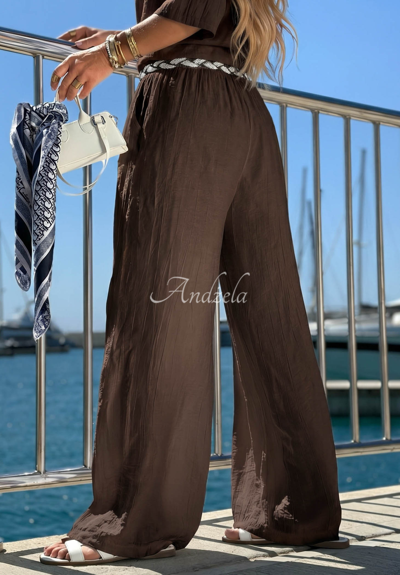 Set Hemd und Hose aus Viskose Golden Touch