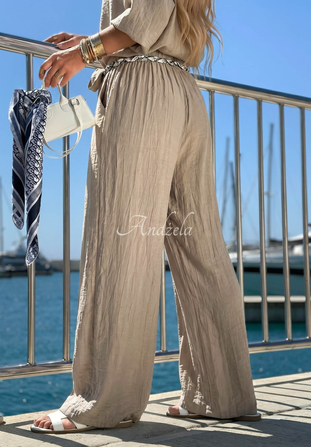 Set Hemd und Hose aus Viskose Golden Touch