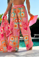 Wzorzysty Set Hemd i Hose wide leg Sweet Paradise Rosa
