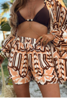 Krótki Jumpsuit Tobago Sands Beige-Schokoladenbraun