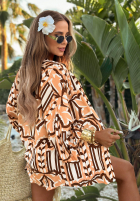 Krótki Jumpsuit Tobago Sands Beige-Schokoladenbraun