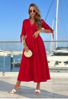 Kleid maxi Watching The Sunrise Beige