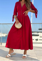 Kleid maxi Watching The Sunrise Beige