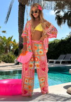 Wzorzysty Set Hemd i Hose wide leg Sweet Paradise Rosa