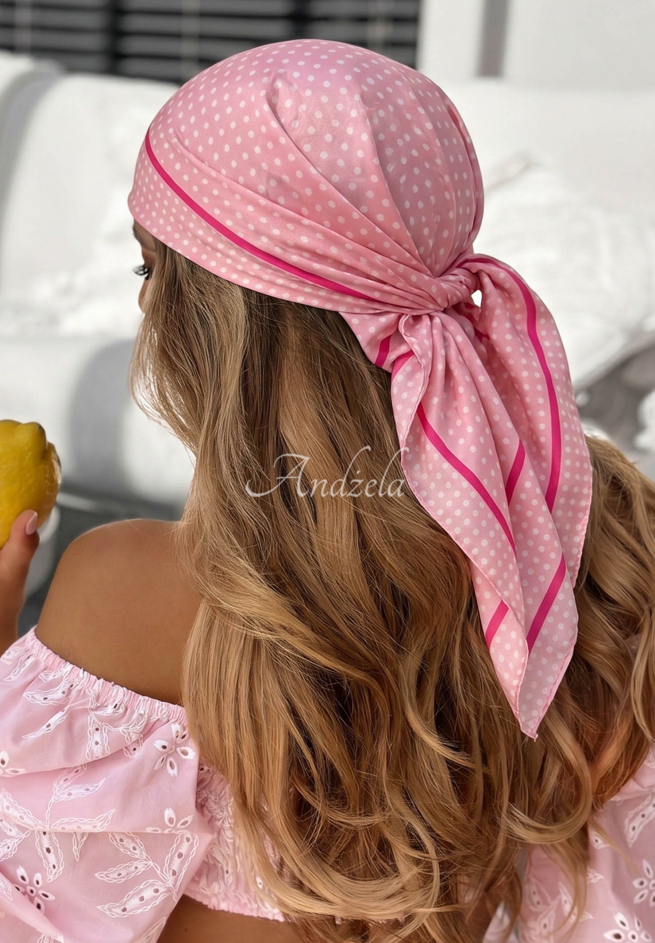 Gepunktetes Halstuch Simply Dots Rosa