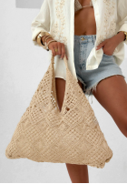 Ażurowy top boho Moana Beige