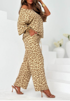 Material Hose wide leg Tropical Lagoon Beige