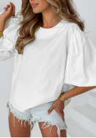 Bluse z bufkami Sweet Summer Dunkelblau
