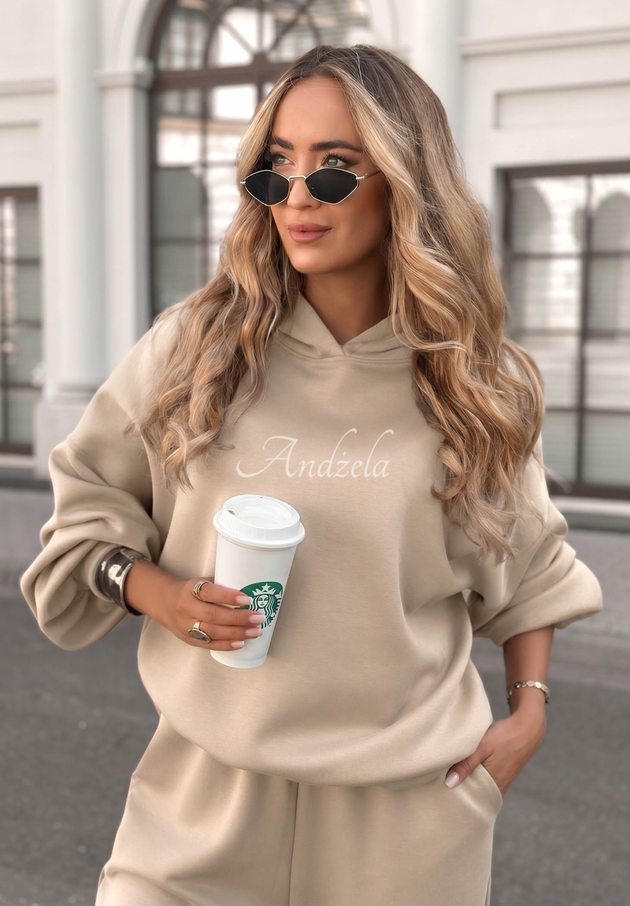 Trainingsanzug-Set Remember About You Beige