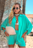 Viskoseset Hemd und Shorts Summer Essence Türkis