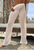 Durchbrochene Hosen wide leg boho Summer Favorite hellbeige