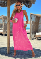 Kleid maxi na ramiączkach The Shoreline Gelb