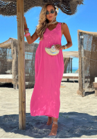 Kleid maxi na ramiączkach The Shoreline Gelb